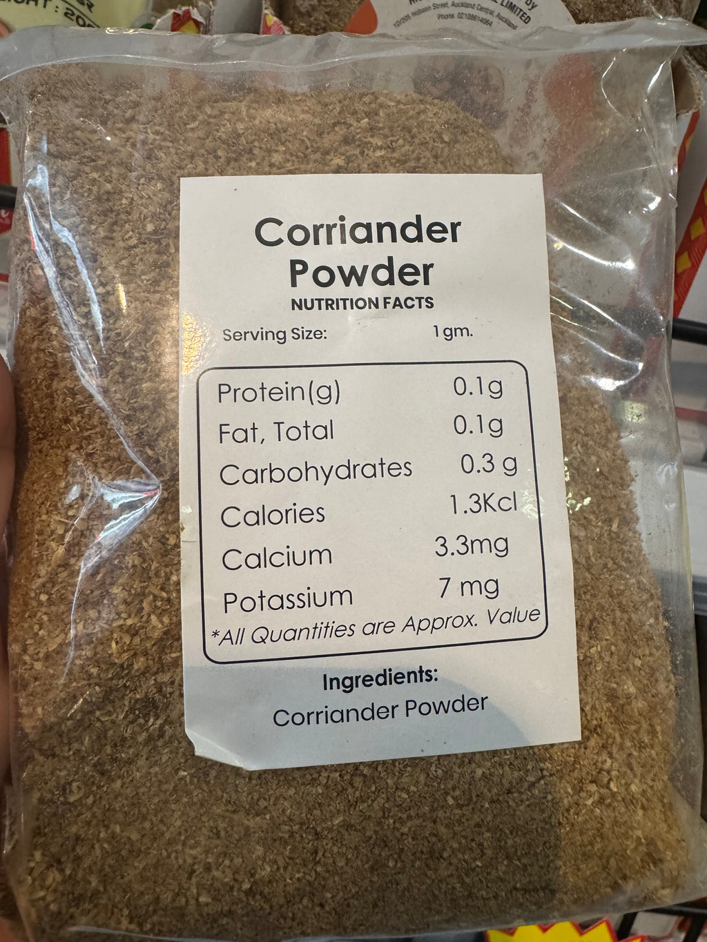 Corriander powder imported from Nepal