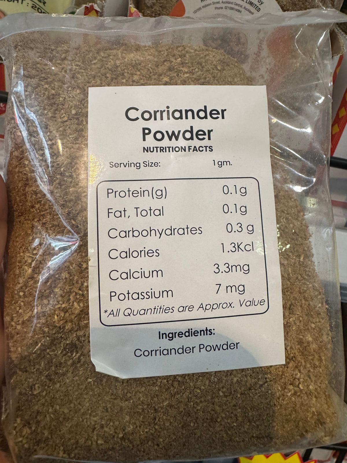 Corriander powder imported from Nepal