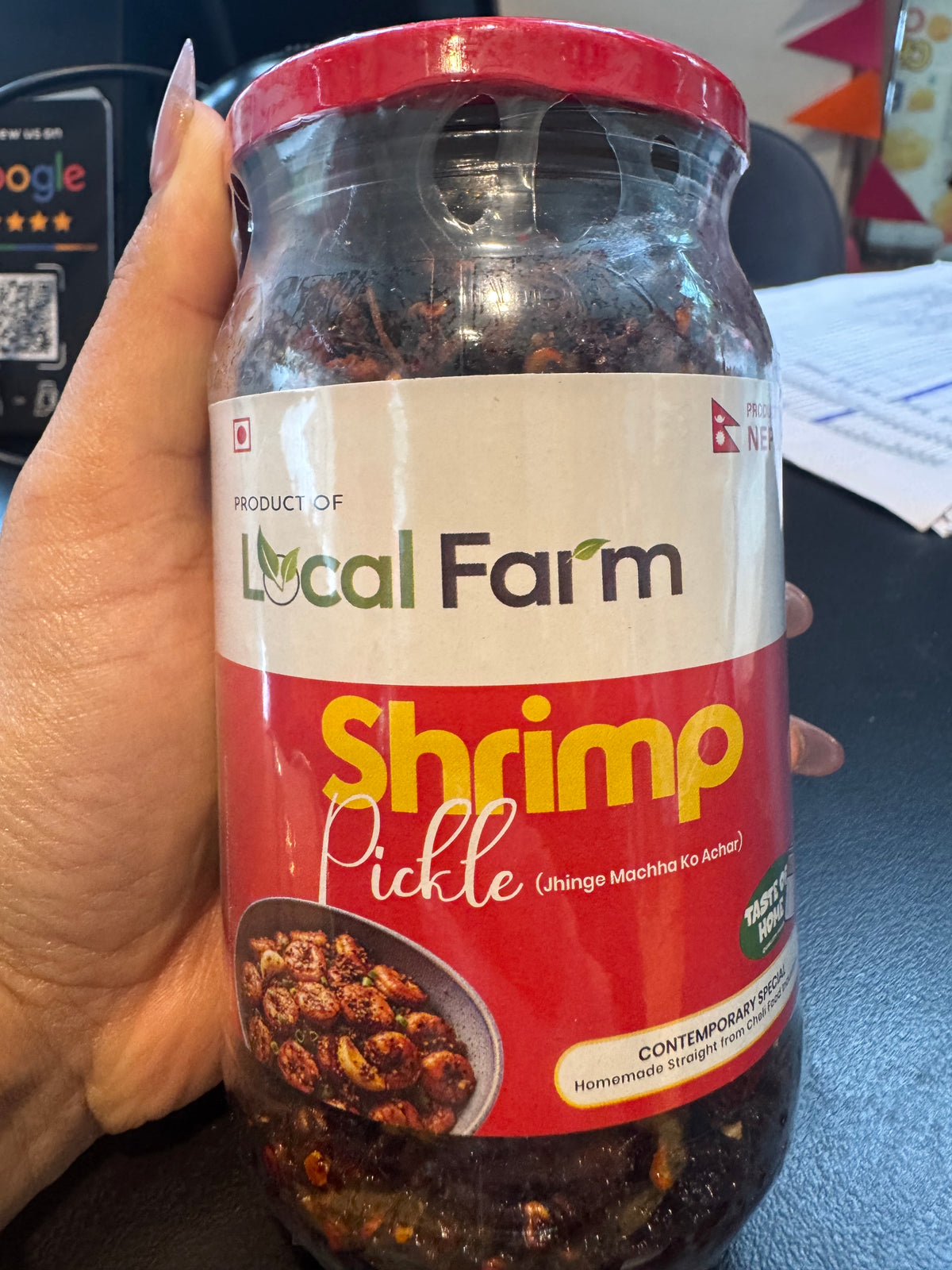 Local farm Shrimp pickle