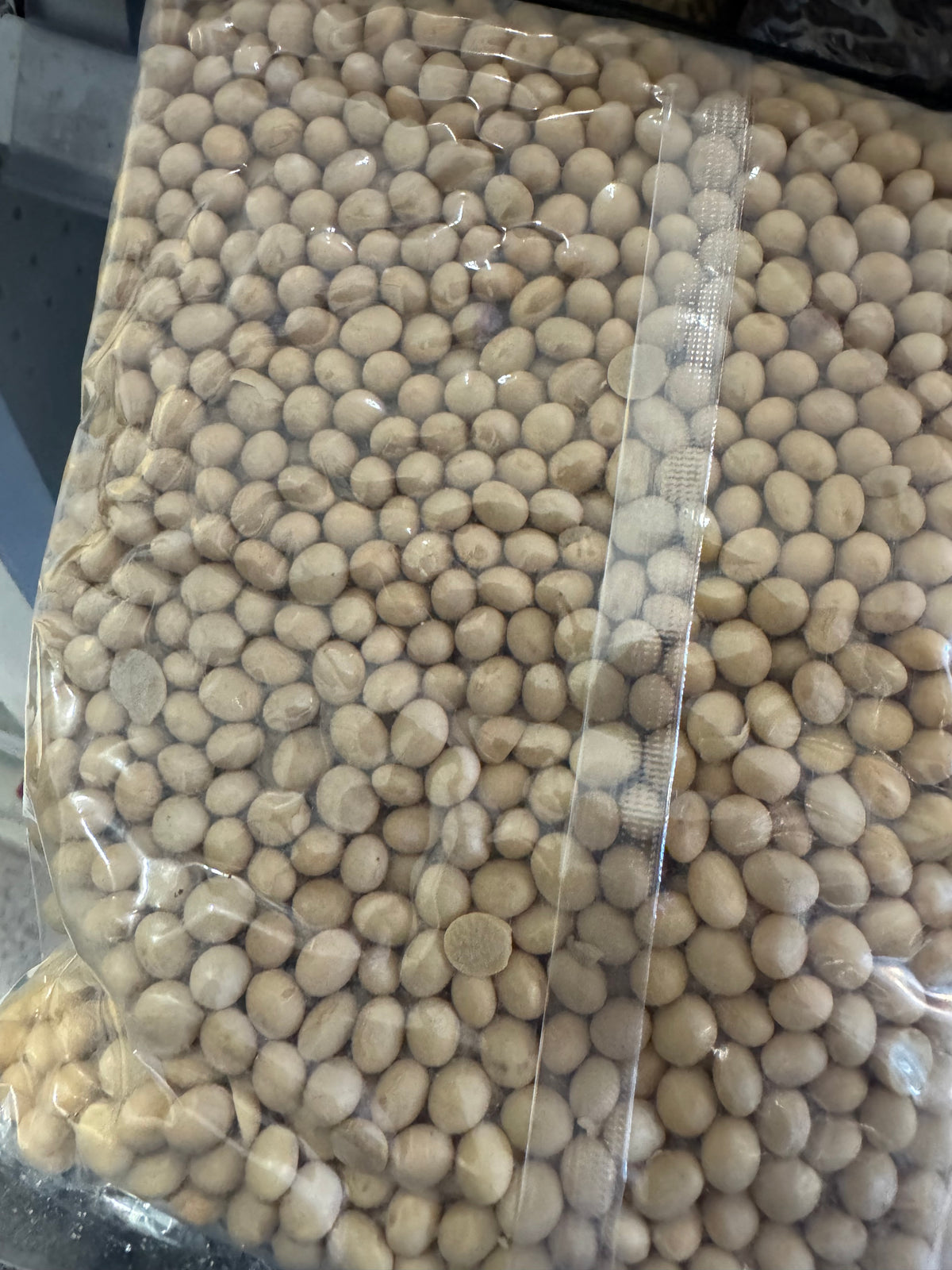 Brown soybeans