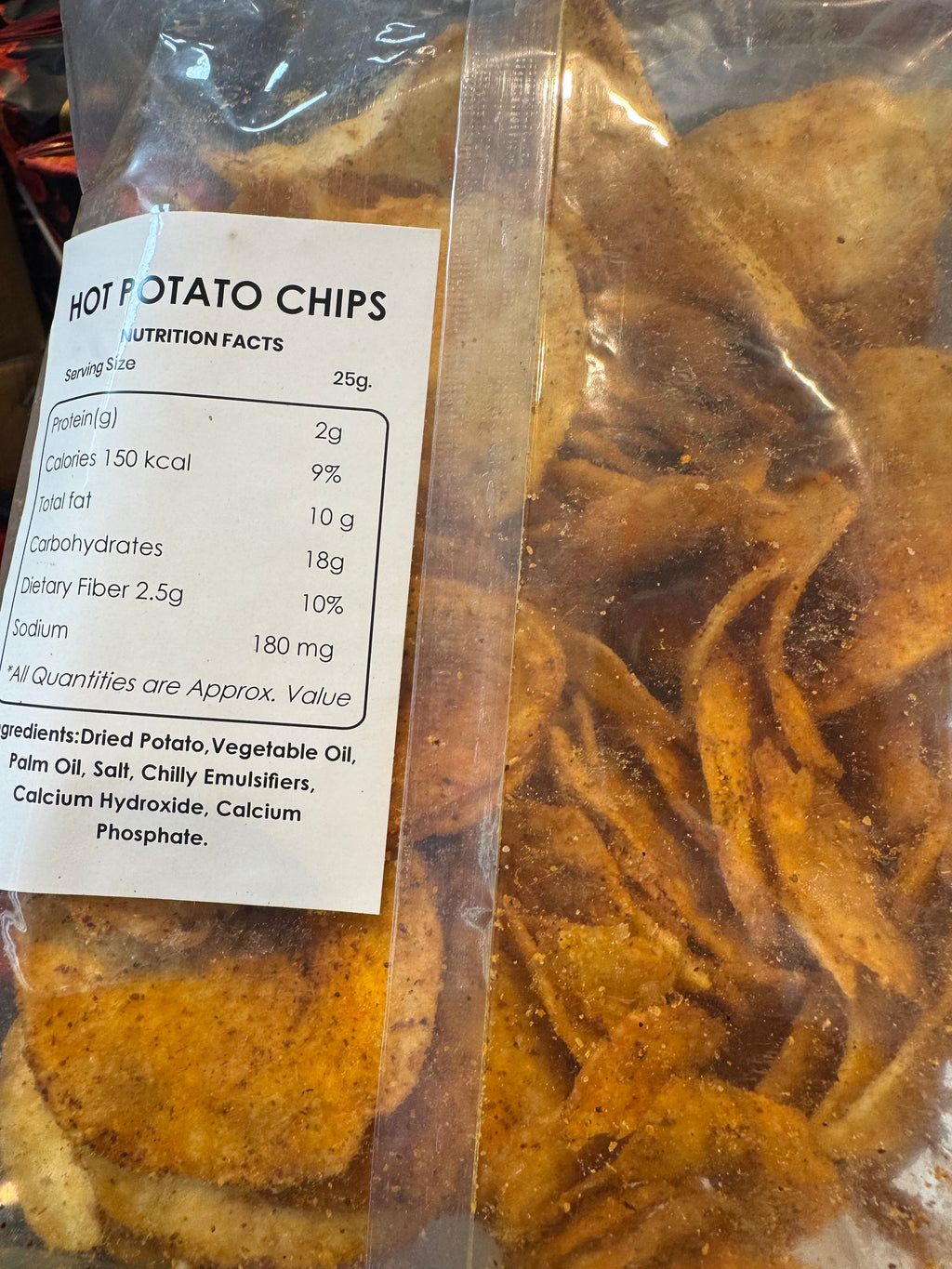 Hot potato chips